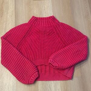 Free People Pink Knit Sweater
